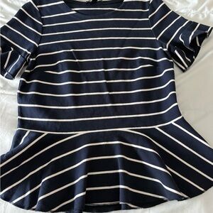 J crew peplum top small